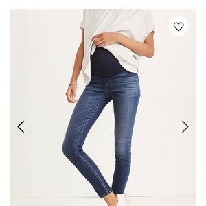 Madewell Maternity over the belly skinny jeans